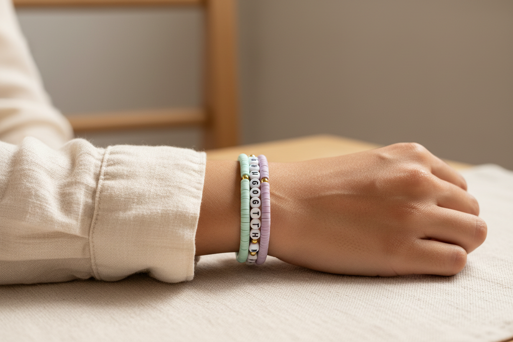 Bracelet being worn