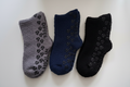 Gray navy and black sock product image