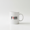 F*CK Cancer mug on white background
