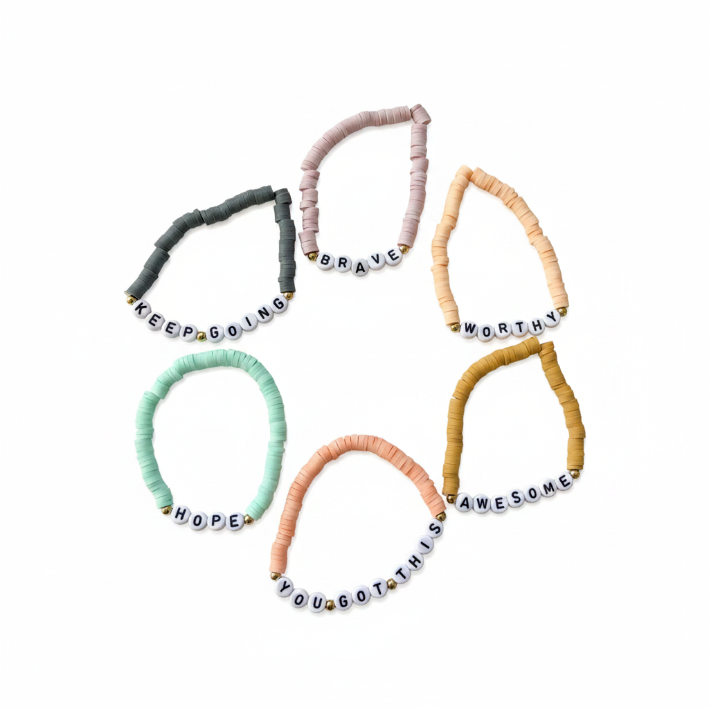 White Background Bracelets