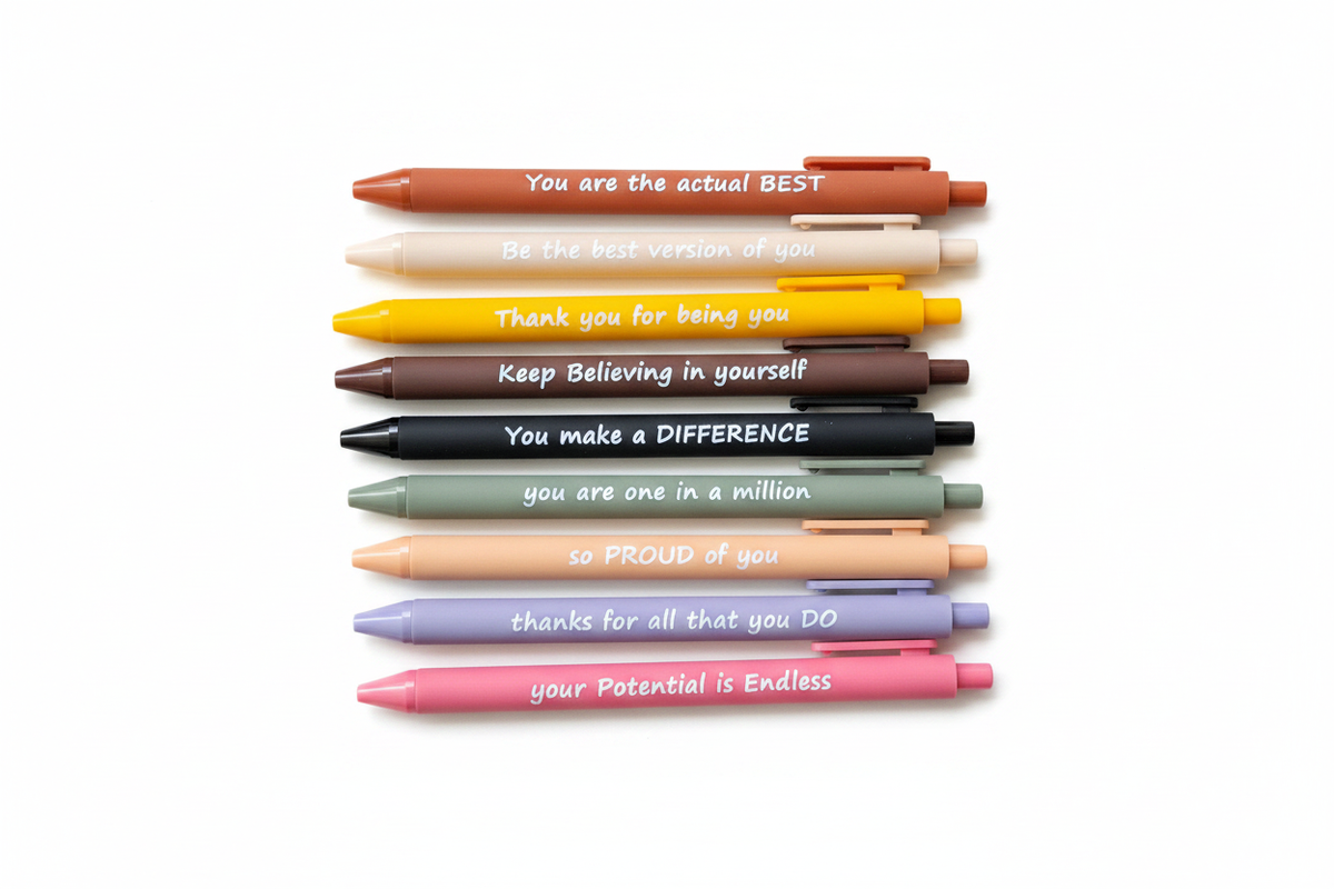White Background Pens